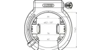 Abus 6950 AM NR Xplus one size runkolukko