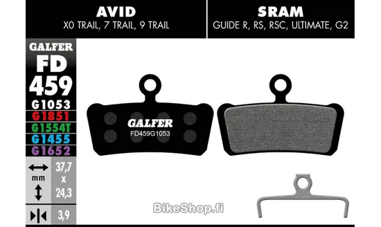 Galfer levyjarrupala FD459G1851 märän kelin