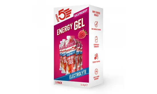 HIGH5 ENERGIAGEELI ELEKTROL. RASPBERRY 60g