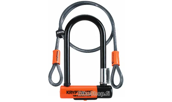 Kryptonite U-lukko Mini7 ja vaijeri
