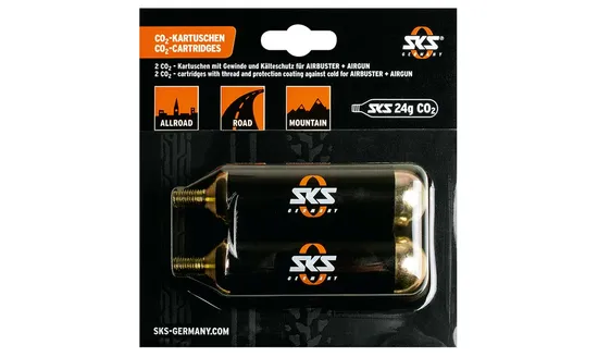 CO2 patruuna 2 x 24g kierteellä