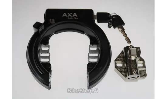 Axa Solid Plus runkolukko ja Shimano runko-