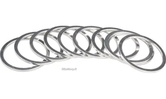Keskiölaakerin spaceri 2mm hopea alumiini