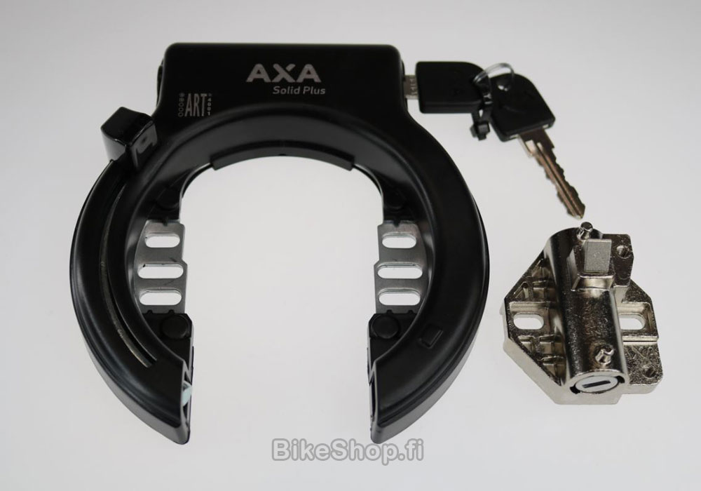 Axa Solid Plus runkolukko ja Shimano runko-