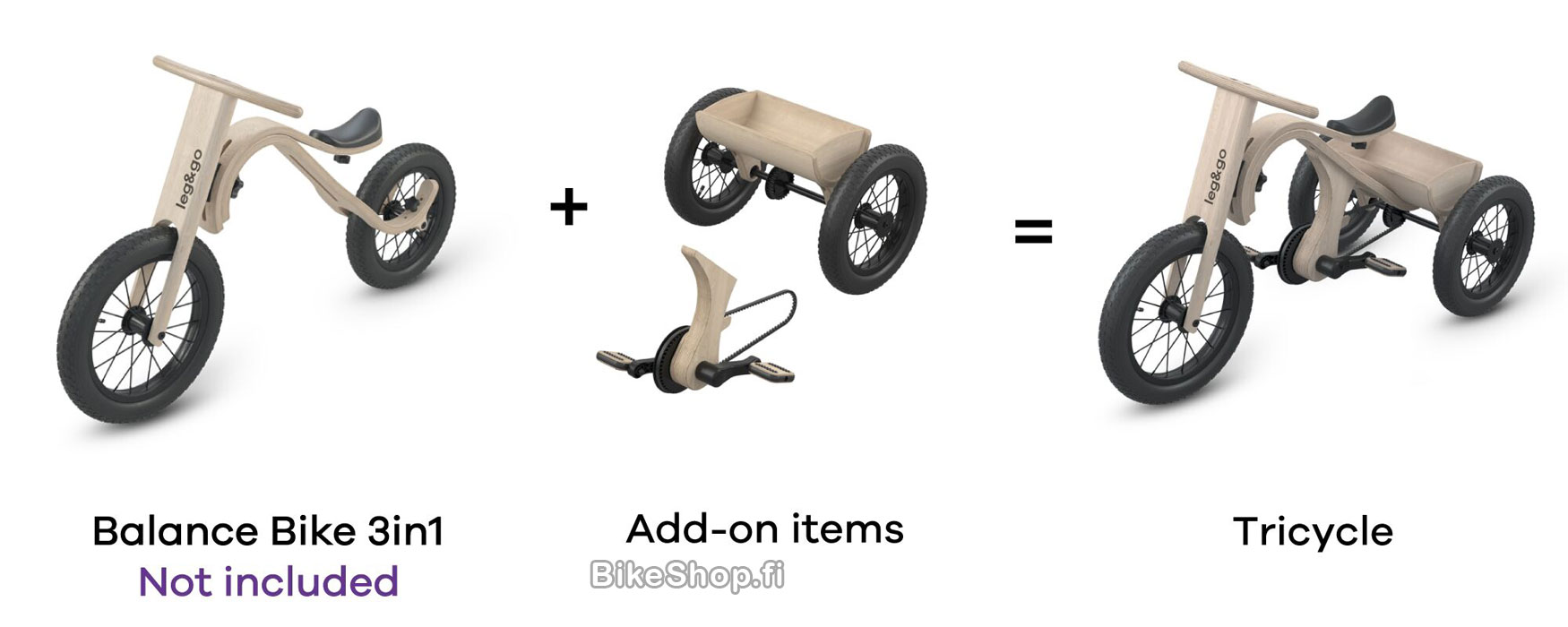 Leg & Go Tricycle -lisävaruste